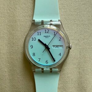 Swatch Light Blue Ombré Analog Watch